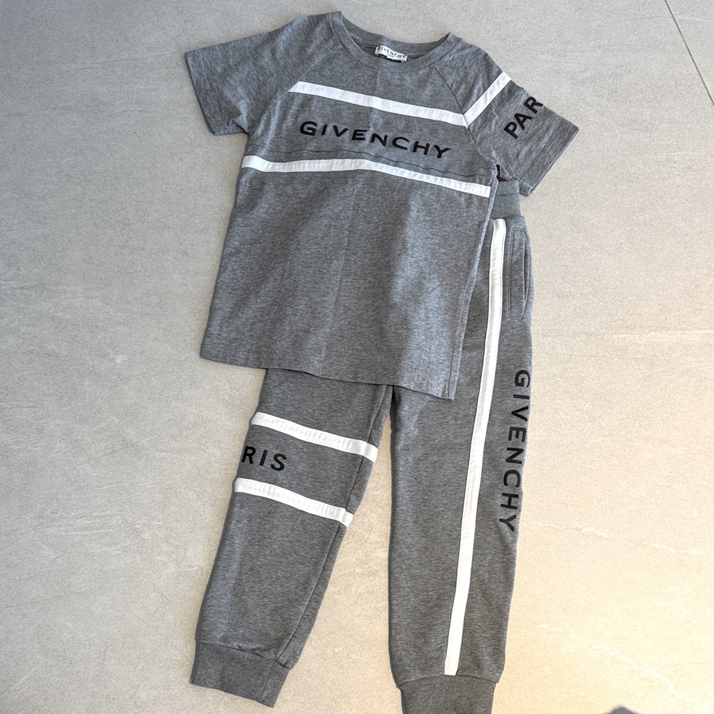 Givenchy Gray and White Logo Set